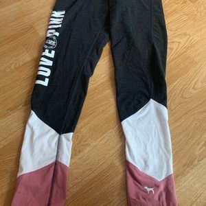 Pink VS yoga leggings size M
